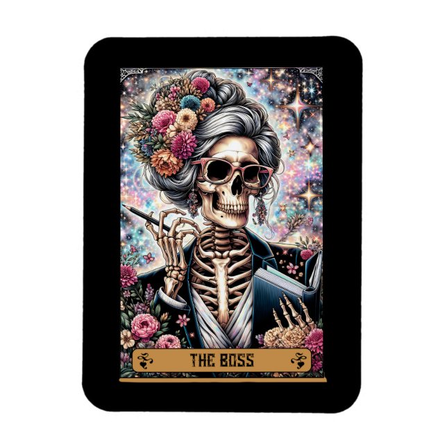 The Boss Tarot Card Magnet (Vertical)