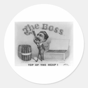 The Boss - Top of the Heap! Classic Round Sticker