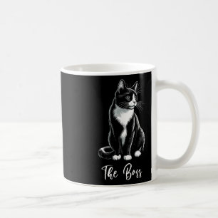 The Boss Tuxedo Cat Lover Kitten Tuxedo Cat Owner Coffee Mug