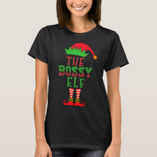 The Bossy Elf Christmas Family Matching Pajama T-S T-Shirt