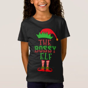 The Bossy Elf Christmas Family Matching Pajama T-S T-Shirt
