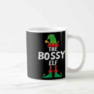 The Bossy Elf Matching Family Christmas Coffee Mug