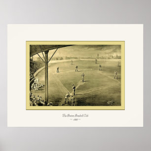 The Boston Baseball Club ~ 1888 ~ Vintage Fine Art Poster