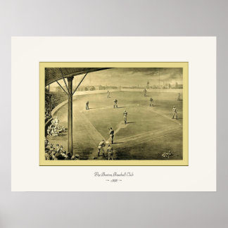 The Boston Baseball Club ~ 1888 ~ Vintage Fine Art Poster