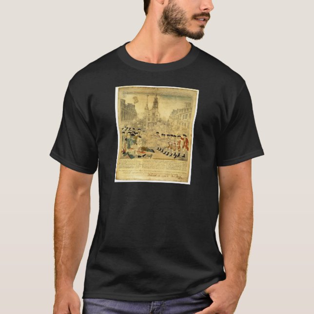 The Boston Massacre by Paul Revere T-Shirt (Front)