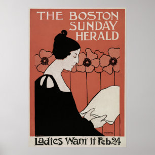 The Boston Sunday Herald (1895–1901) Poster