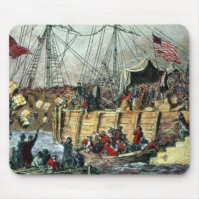 The Boston Tea Party, 16th December 1773 Mouse Mat (Front)