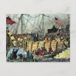 The Boston Tea Party, 16th December 1773 Postcard