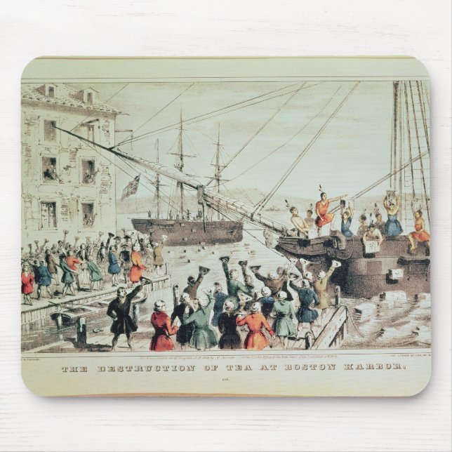 The Boston Tea Party, 1846 Mouse Mat (Front)