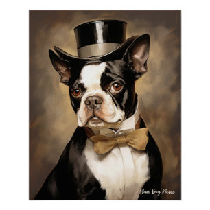 The Boston Terrier Dog 001 - Odessa Leyendecker Poster