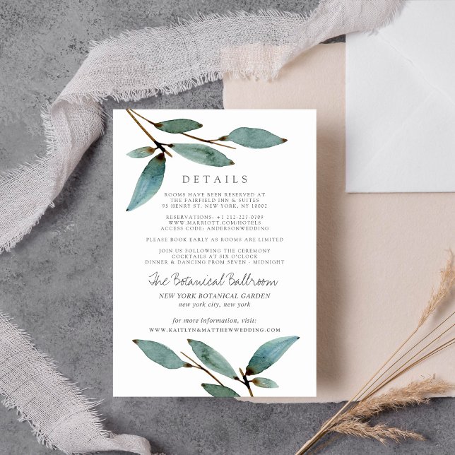 The Botanical Bliss Wedding Collection Enclosure Card (Creator Uploaded)