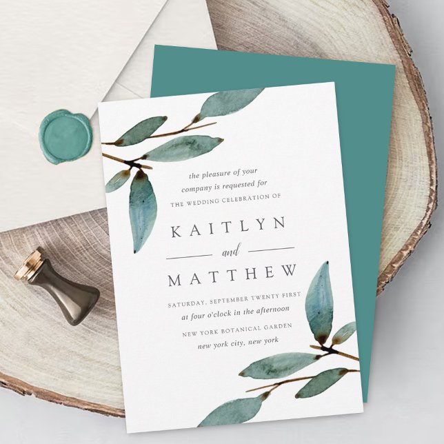 The Botanical Bliss Wedding Collection Invitation (Creator Uploaded)