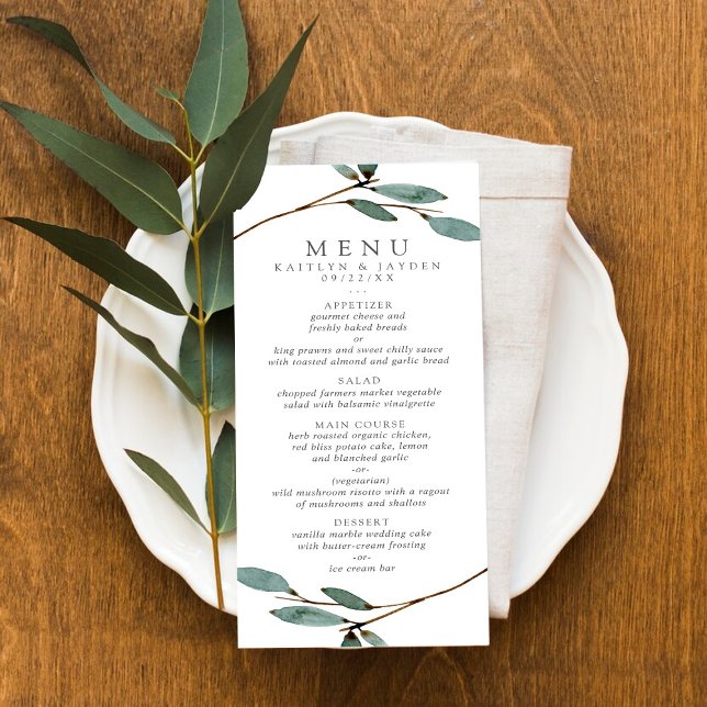 The Botanical Bliss Wedding Collection Menu (Creator Uploaded)