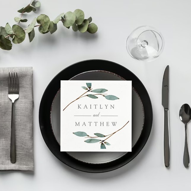 The Botanical Bliss Wedding Collection Napkin (Creator Uploaded)