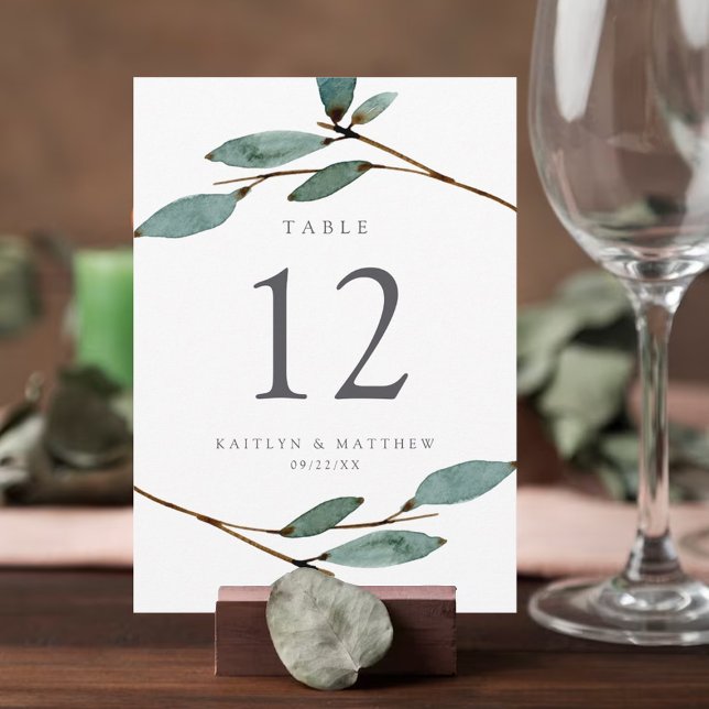 The Botanical Bliss Wedding Collection Table Number (Creator Uploaded)
