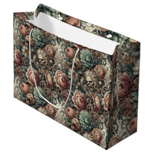 The Botanist’s Curse – Gothic Victorian Floral  Large Gift Bag