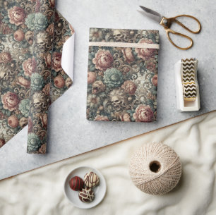 The Botanist’s Curse – Gothic Victorian Floral Wrapping Paper