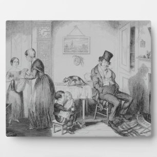The Bottle, Plate II, He is discharged from his em Plaque