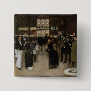 The Boulevard at Night 15 Cm Square Badge