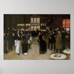 The Boulevard at Night Poster