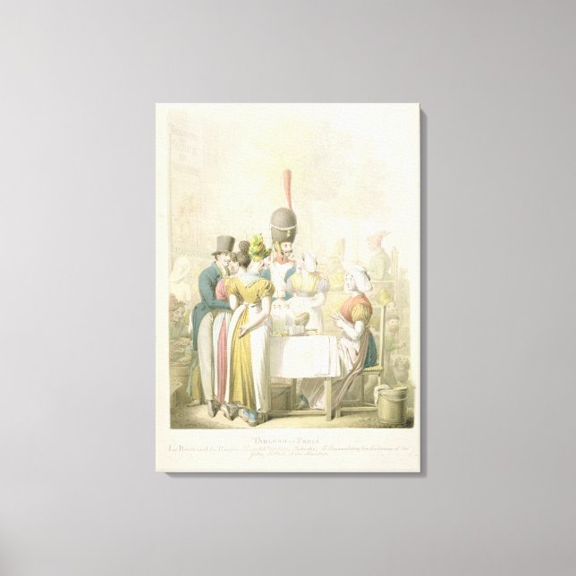 The Boulevard du Temple, from 'Tableau de Canvas Print (Front)