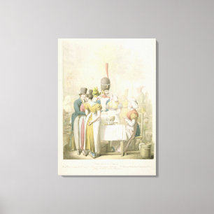 The Boulevard du Temple, from 'Tableau de Canvas Print