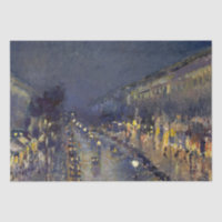 The Boulevard Montmartre at Night Pissarro