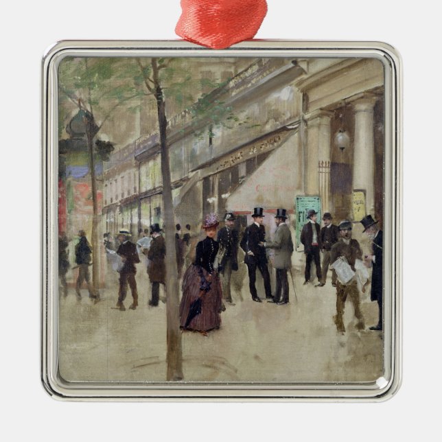 The Boulevard Montmartre Metal Tree Decoration (Front)