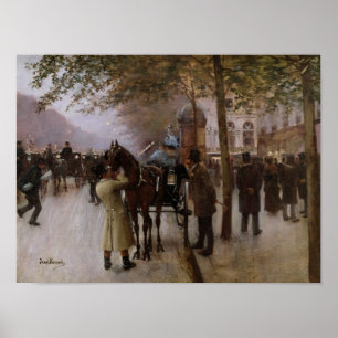 The Boulevards, Evening in Front of the Poster