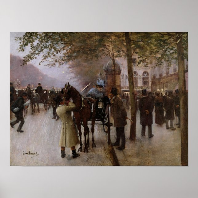 The Boulevards, Evening in Front of the Poster (Front)