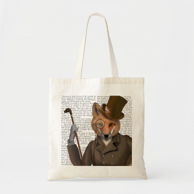 The Bounder Fox Print Tote Bag (Front)