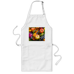 The Bounty Fruits and Vegetables Long Apron