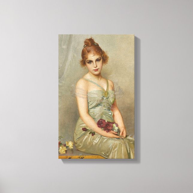 The Bouquet by Vittorio Matteo Corcos Canvas Print (Front)
