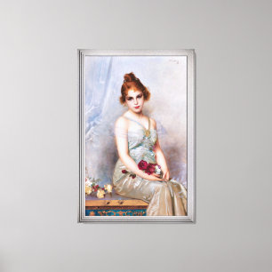 The Bouquet by Vittorio Matteo Corcos Canvas Print