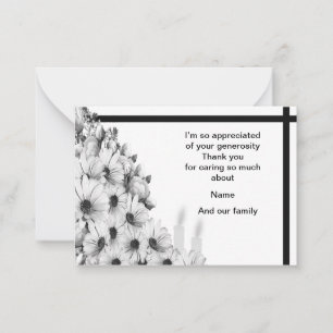 The Bouquet Of Flowers Thank You Cards