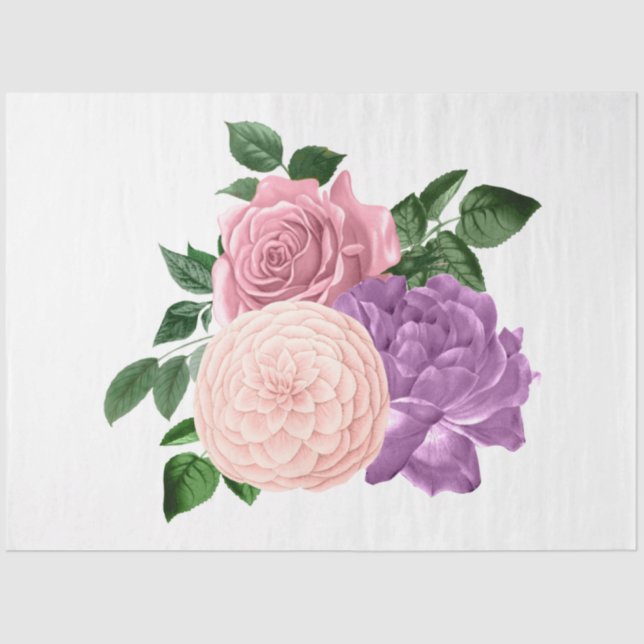 The Bouquet Series Design 171 Tissue Paper (Front)