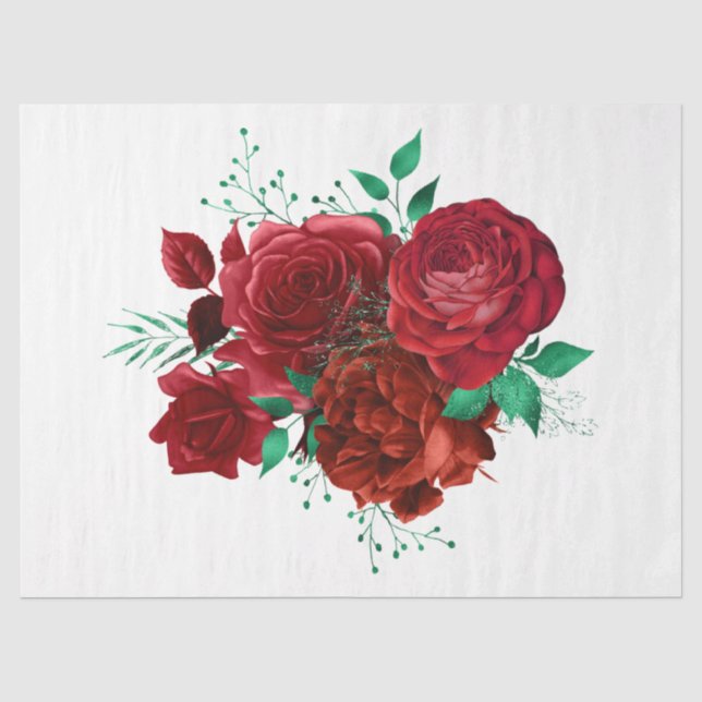 The Bouquet Series Design 37 Tissue Paper (Front)