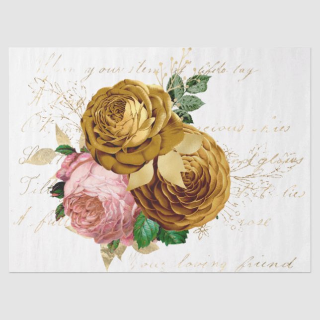 The Bouquet Series Design 89 Tissue Paper (Front)