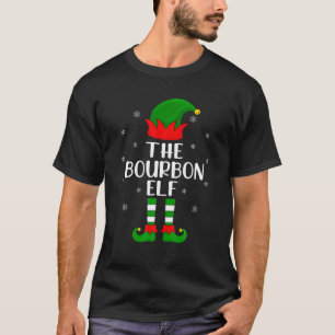 The Bourbon Elf Christmas Party Matching Family Xm T-Shirt
