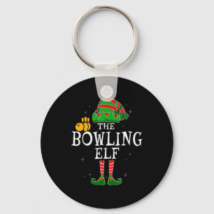 The Bowling Elf Group Matching Family Christmas Bo Key Ring