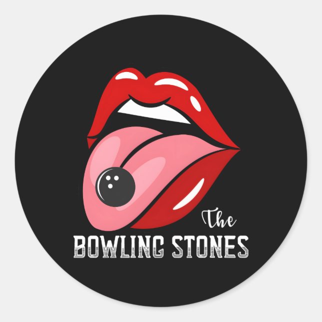 The Bowling StonesAmusing Best Bowling Team Classic Round Sticker (Front)