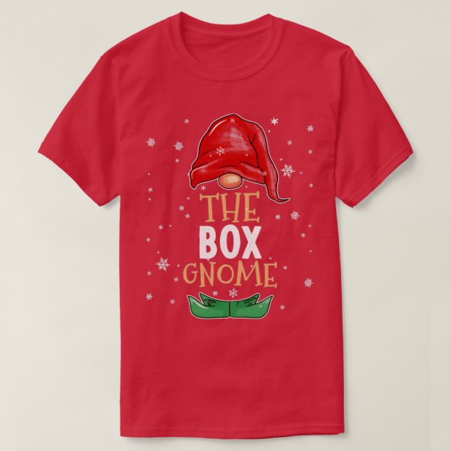 The box Gnome Family Matching Christmas Outfit 202 T-Shirt (Design Front)