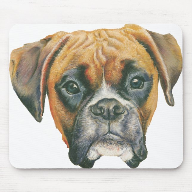 The Boxer by Janet Pidoux Mouse Mat (Front)