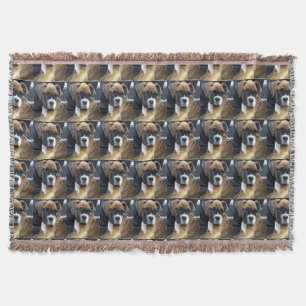THE BOXER DOG throw Blanket