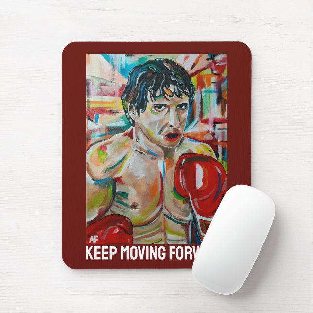 The Boxer Painting by Alfred Fox Mouse Mat (With Mouse)