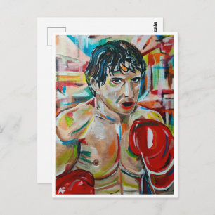 The Boxer Painting by Alfred Fox Postcard