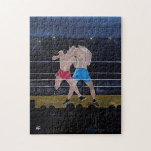 The Boxers Painting by Alfred Fox Jigsaw Puzzle