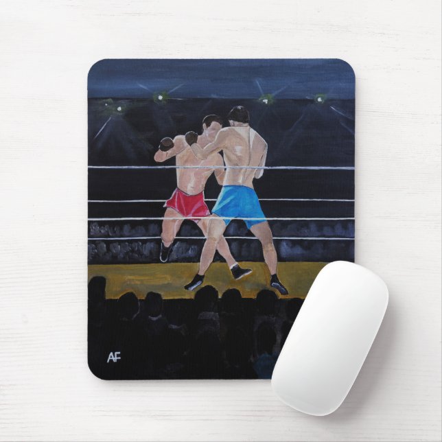 The Boxers Painting by Alfred Fox Mouse Mat (With Mouse)