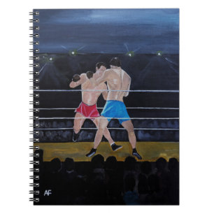 The Boxers Painting by Alfred Fox Notebook
