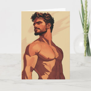 The Boy in Beige Gay Greetings Card